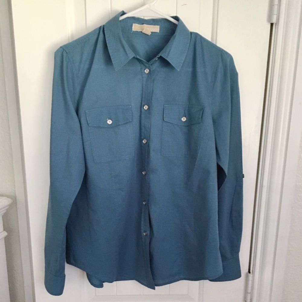Michael Kors Roll Cuffs Shirt